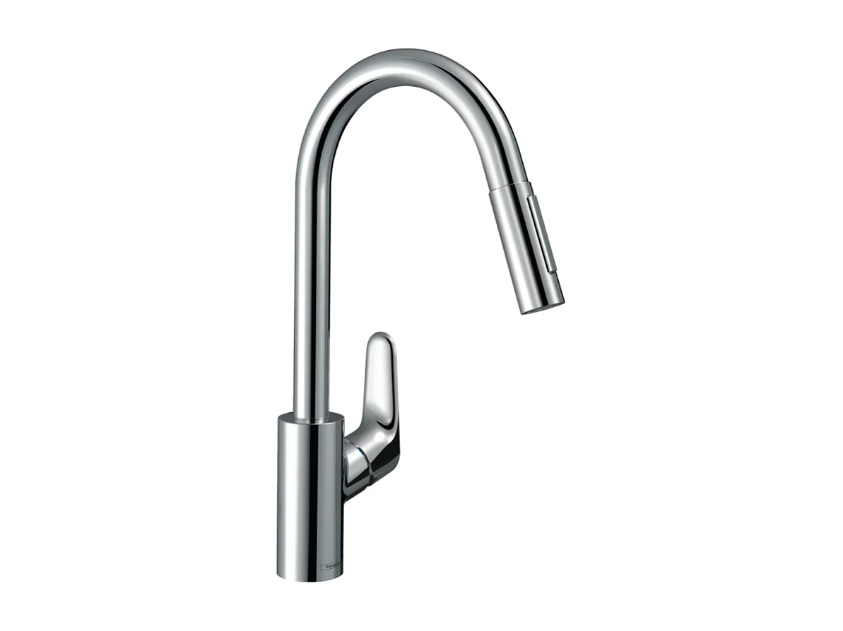 Robinet de cuisine avec douchette HANSGROHE Focus M41 240 2 jets chromé