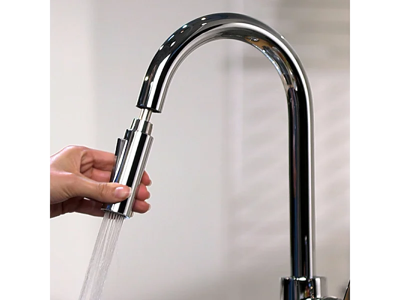 Robinet de cuisine avec douchette HANSGROHE Focus M41 240 2 jets chromé