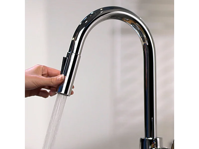 Robinet de cuisine avec douchette HANSGROHE Focus M41 240 2 jets chromé