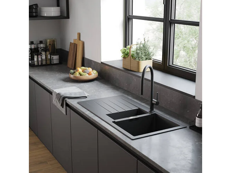 Robinet de cuisine avec douchette HANSGROHE Talis M54 210 sBox noir mat