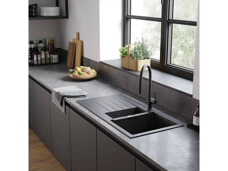 Robinet de cuisine avec douchette HANSGROHE Talis M54 210 sBox noir mat