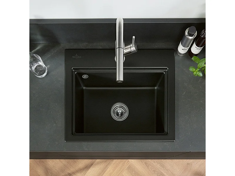 Robinet cuisine VILLEROY ET BOCH Subway Style Shower acier massif + nettoyant