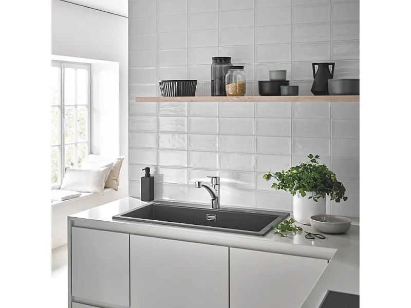 Robinet de cusine avec douchette GROHE Start 2021 + nettoyant GrohClean