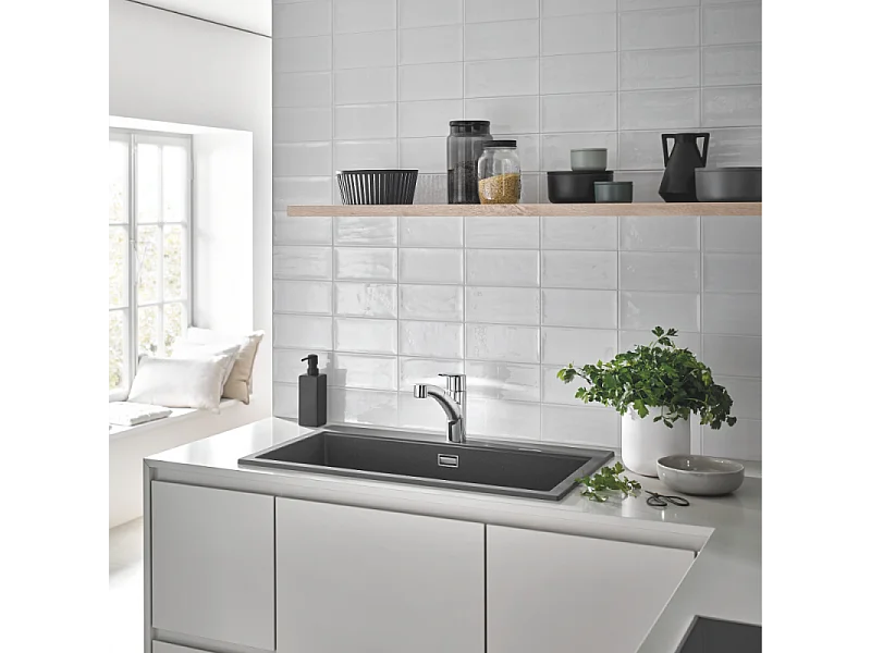 Robinet de cusine avec douchette GROHE Start 2021 + nettoyant GrohClean