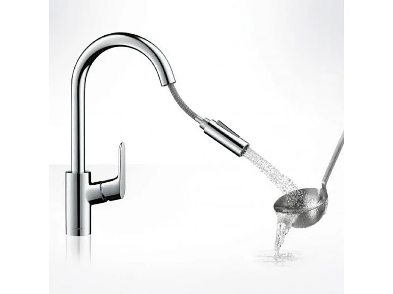 Robinet de cuisine avec douchette HANSGROHE Focus M41 240 sBox 2 jets chromé