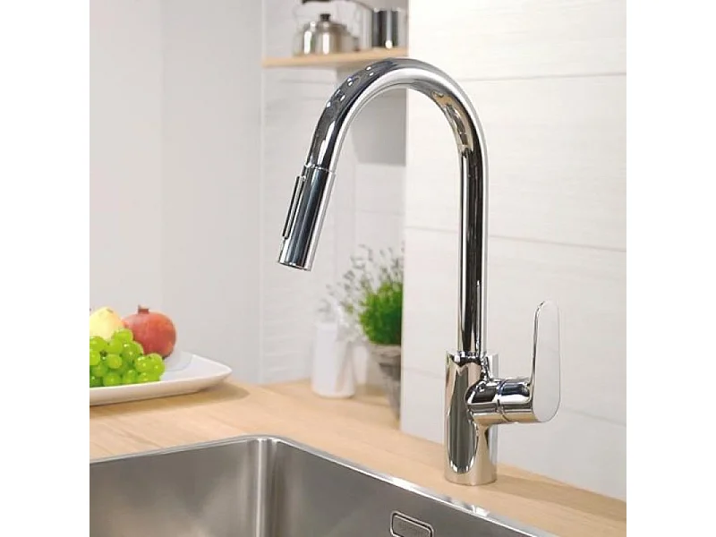 Robinet de cuisine avec douchette HANSGROHE Focus M41 240 sBox 2 jets chromé