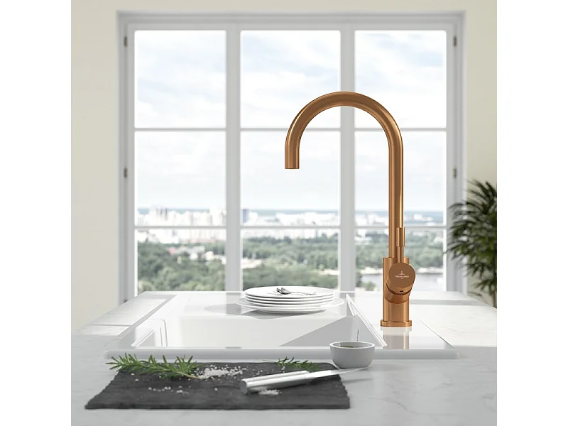 Robinet cuisine VILLEROY ET BOCH Umbrella bronze