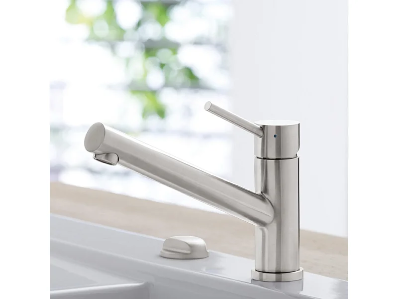 Robinet cuisine VILLEROY ET BOCH Como Acier massif + nettoyant