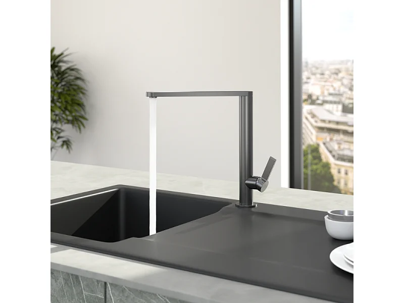 Robinet cuisine VILLEROY ET BOCH Finera anthracite