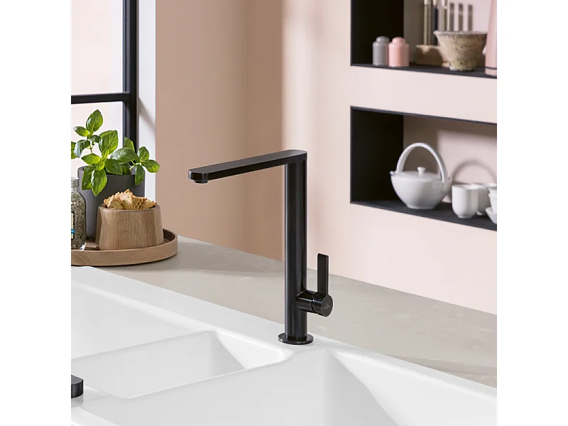Robinet cuisine VILLEROY ET BOCH Finera anthracite