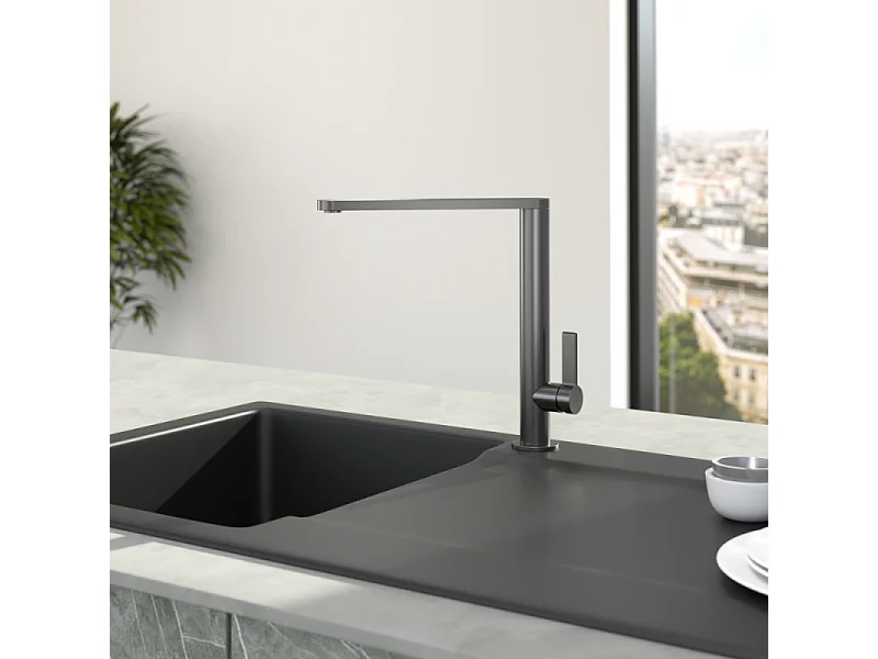 Robinet cuisine VILLEROY ET BOCH Finera anthracite