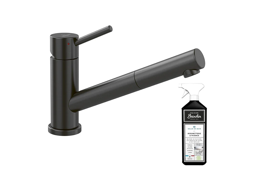 Robinet cuisine rabattable VILLEROY ET BOCH Como Shower window Anthracite + nettoyant