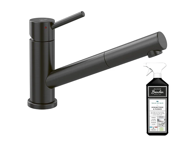 Robinet cuisine rabattable VILLEROY ET BOCH Como Shower window Anthracite + nettoyant