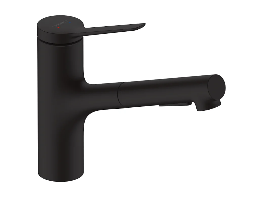 Grifo de cocina con HANSGROHE Zesis M33 150 2 chorros negro mate