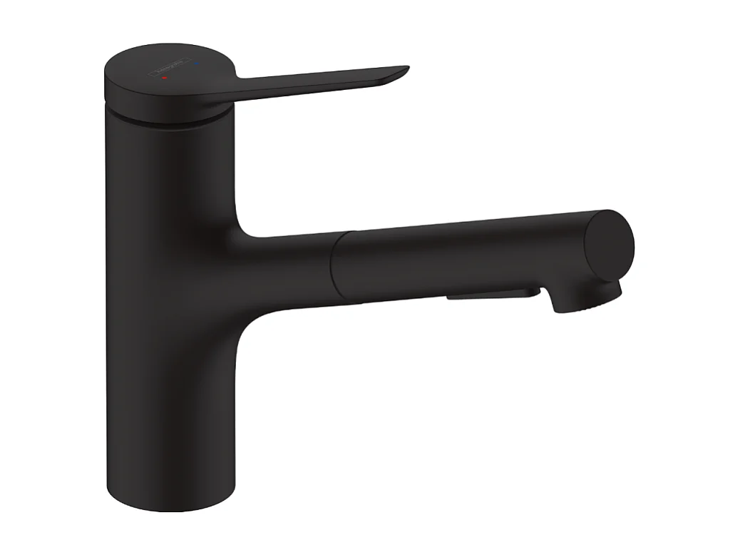 Grifo de cocina con HANSGROHE Zesis M33 150 2 chorros negro mate