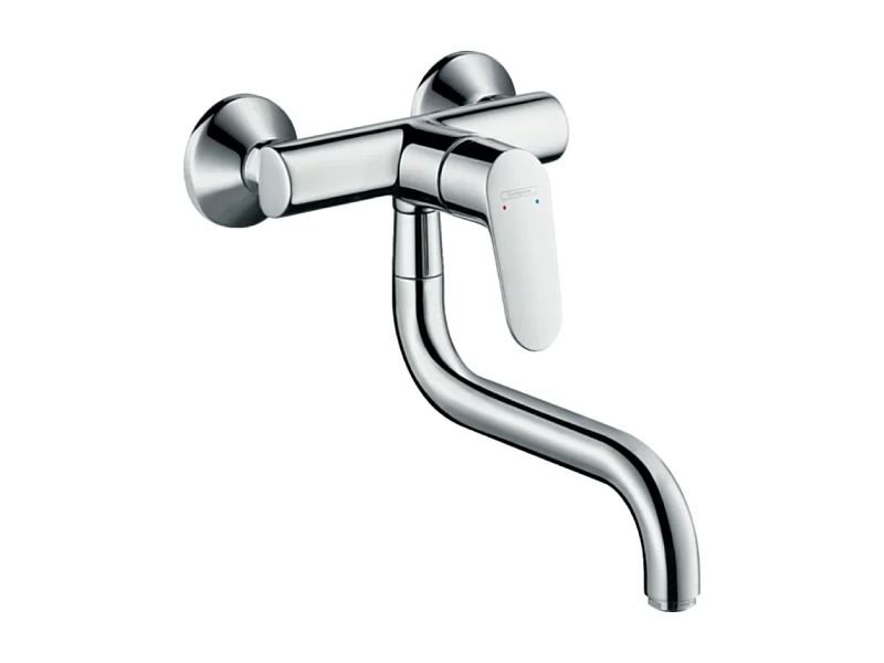 Robinet de cuisine mural HANSGROHE Focus M41 chromé