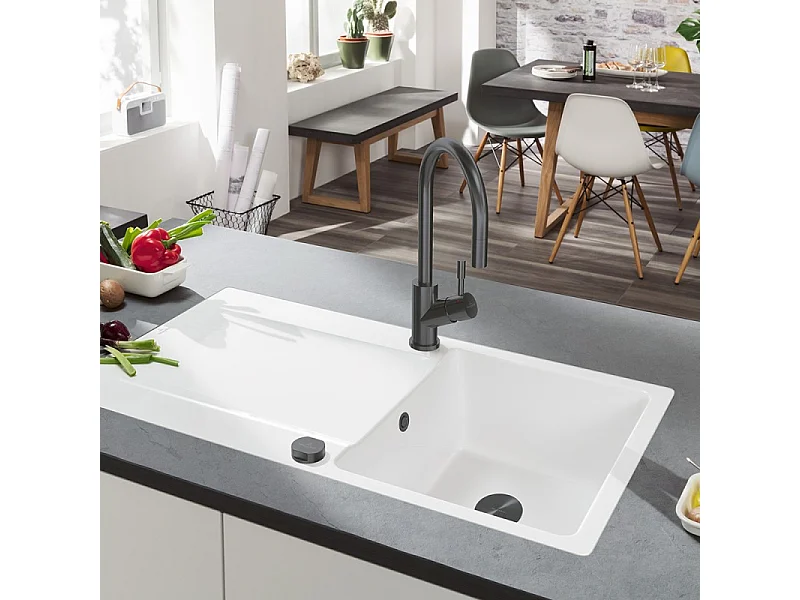 Robinet cuisine VILLEROY ET BOCH Umbrella anthracite