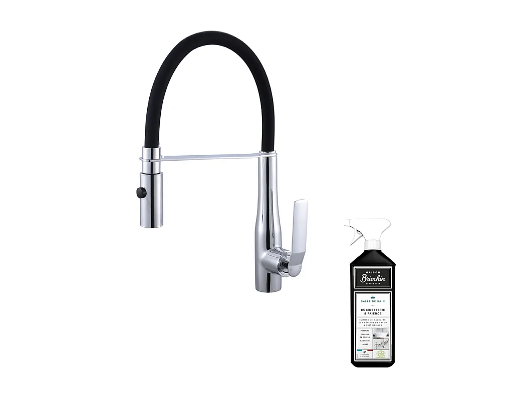 Robinet cuisine Paini Addict Chrome et Nettoyant