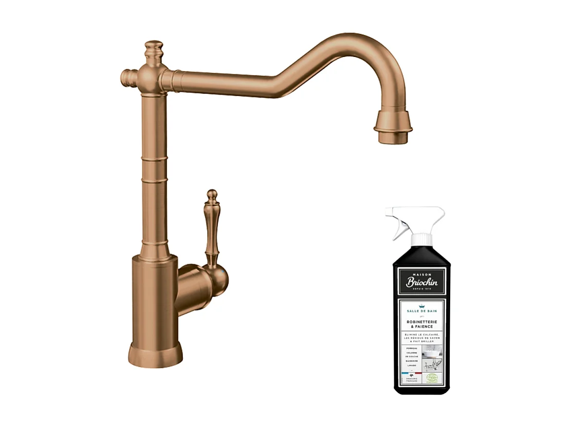 Robinet cuisine VILLEROY ET BOCH Avia 2.0 Bronze + nettoyant