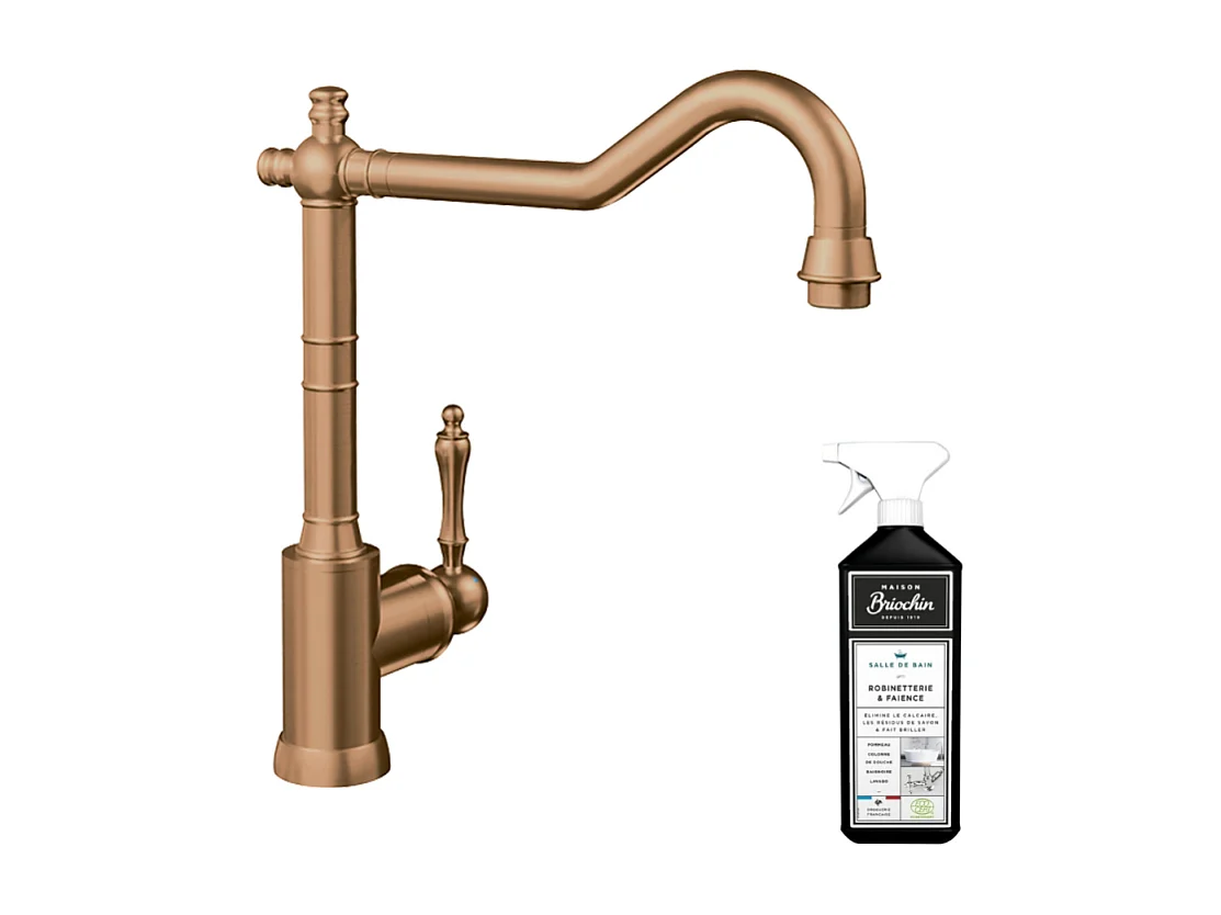 Robinet cuisine VILLEROY ET BOCH Avia 2.0 Bronze + nettoyant
