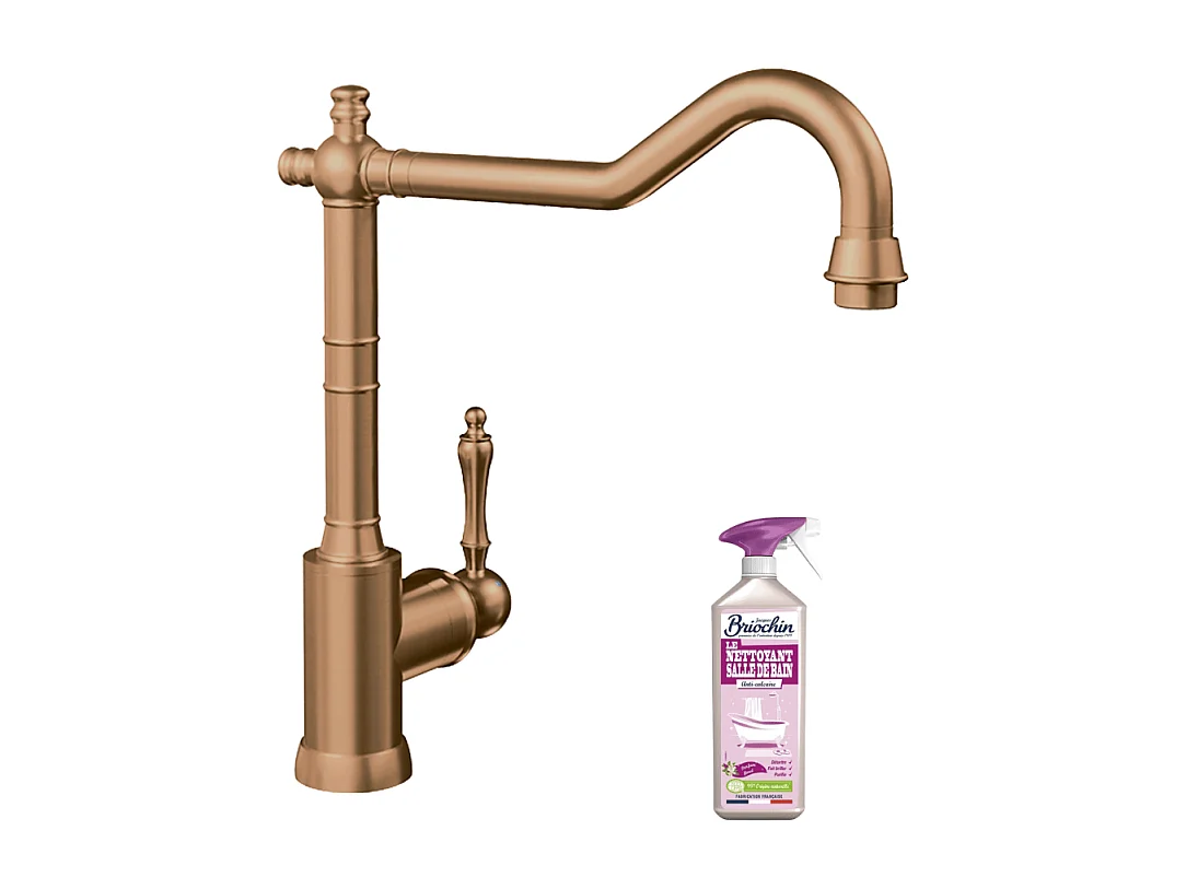 Robinet cuisine VILLEROY ET BOCH Avia 2.0 Bronze + nettoyant