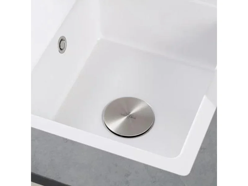 Cache bonde evier VILLEROY ET BOCH acier inoxydable massif