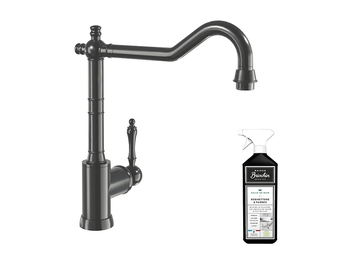 Robinet cuisine VILLEROY ET BOCH Avia 2.0 Anthracite + nettoyant