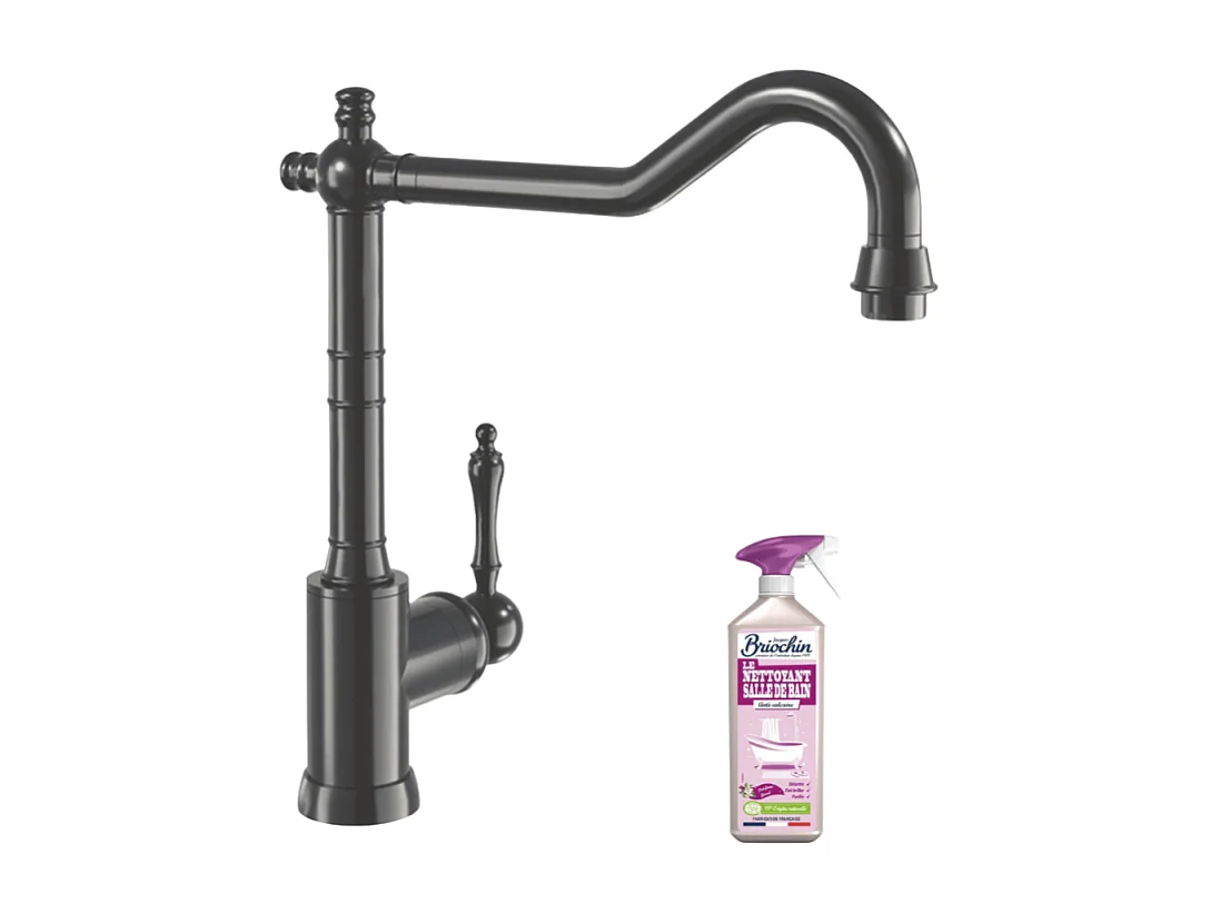 Robinet cuisine VILLEROY ET BOCH Avia 2.0 Anthracite + nettoyant