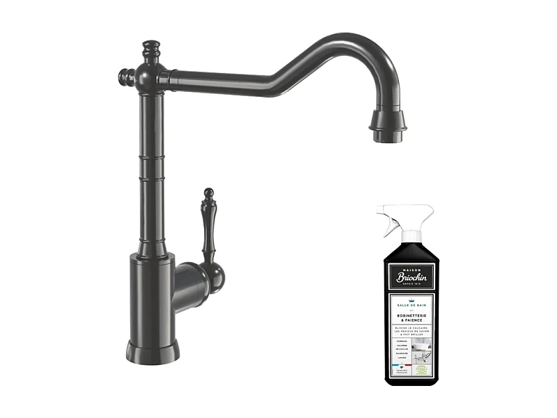 Robinet cuisine VILLEROY ET BOCH Avia 2.0 Anthracite + nettoyant