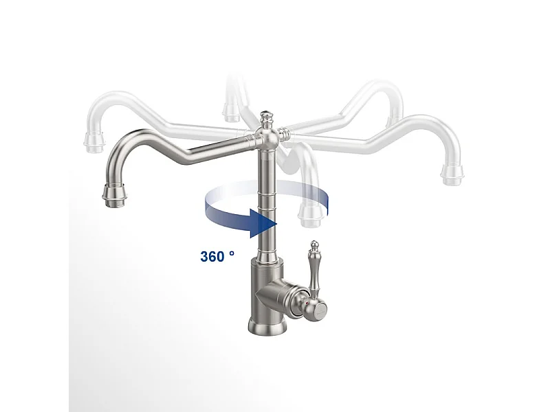 VILLEROY ET BOCH Avia 2.0 Grifo de cocina antracita