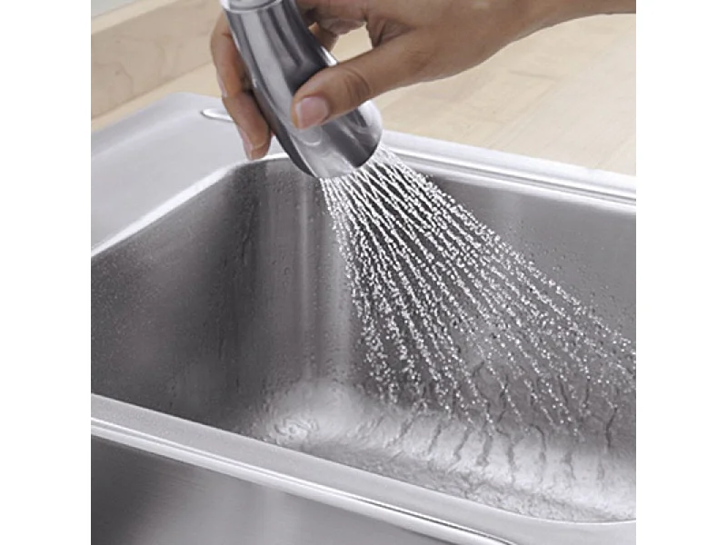 JACOB DELAFON Mitigeur cuisine Malleco Bec haut chrome douchette extractible