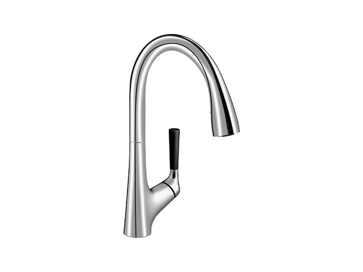 JACOB DELAFON Mitigeur cuisine Malleco Bec haut chrome douchette extractible