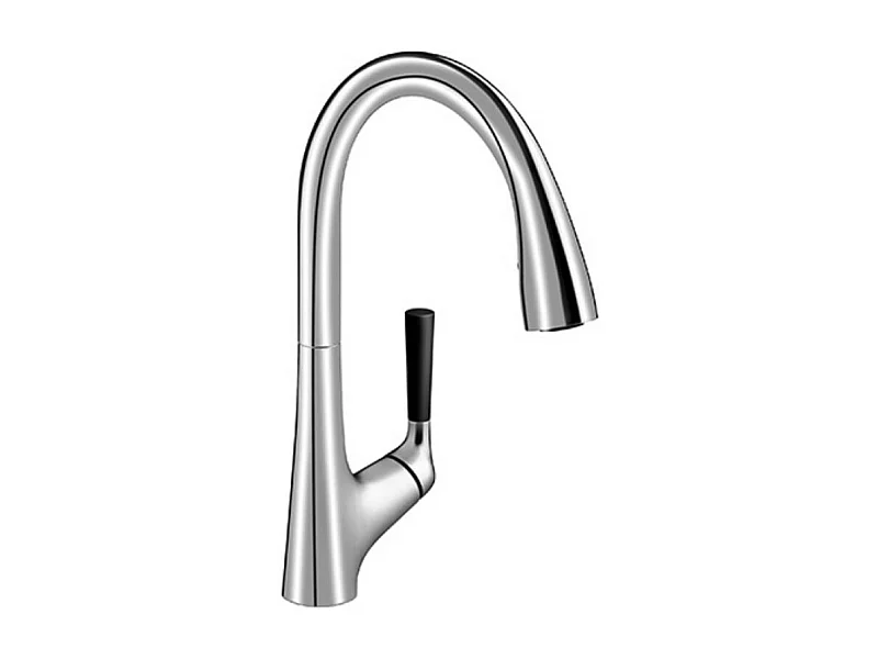 JACOB DELAFON Mitigeur cuisine Malleco Bec haut chrome douchette extractible