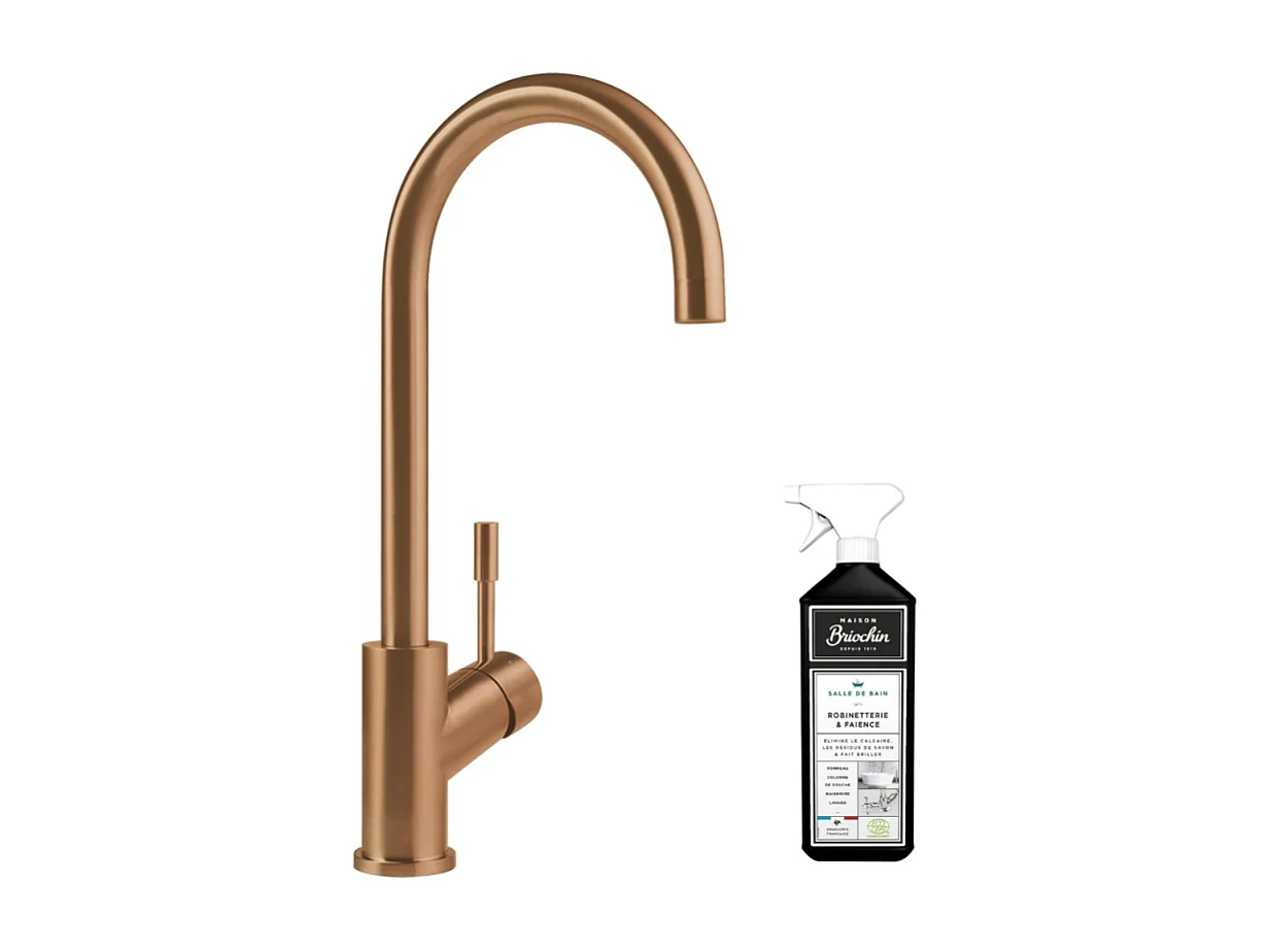 Robinet cuisine VILLEROY ET BOCH Umbrella bronze + nettoyant