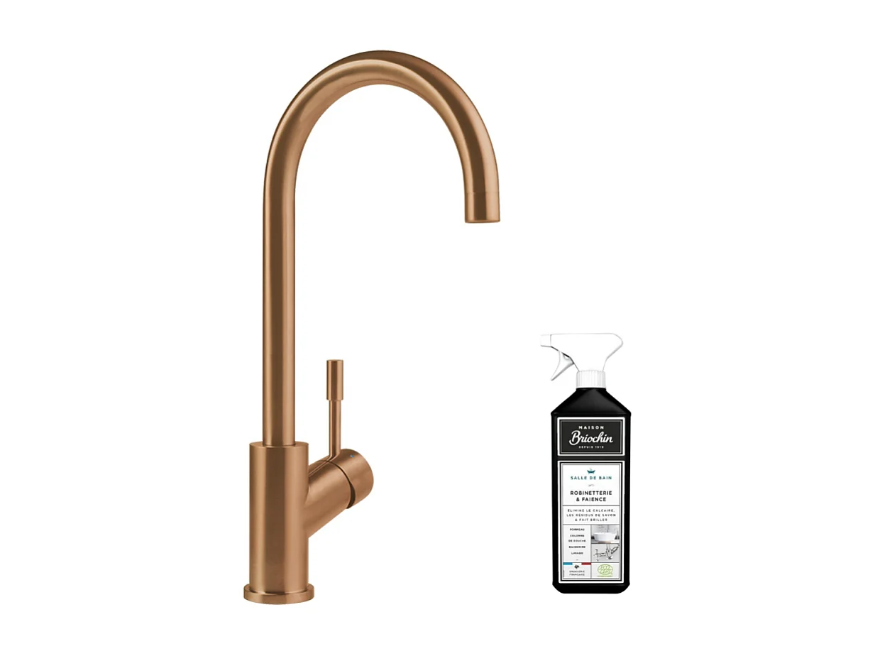 Robinet cuisine VILLEROY ET BOCH Umbrella bronze + nettoyant
