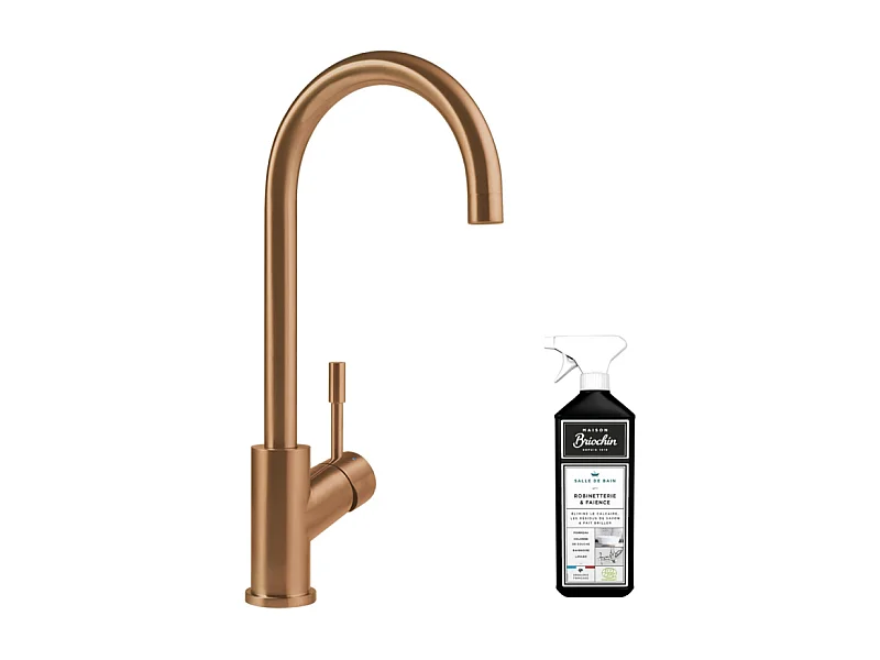 Robinet cuisine VILLEROY ET BOCH Umbrella bronze + nettoyant