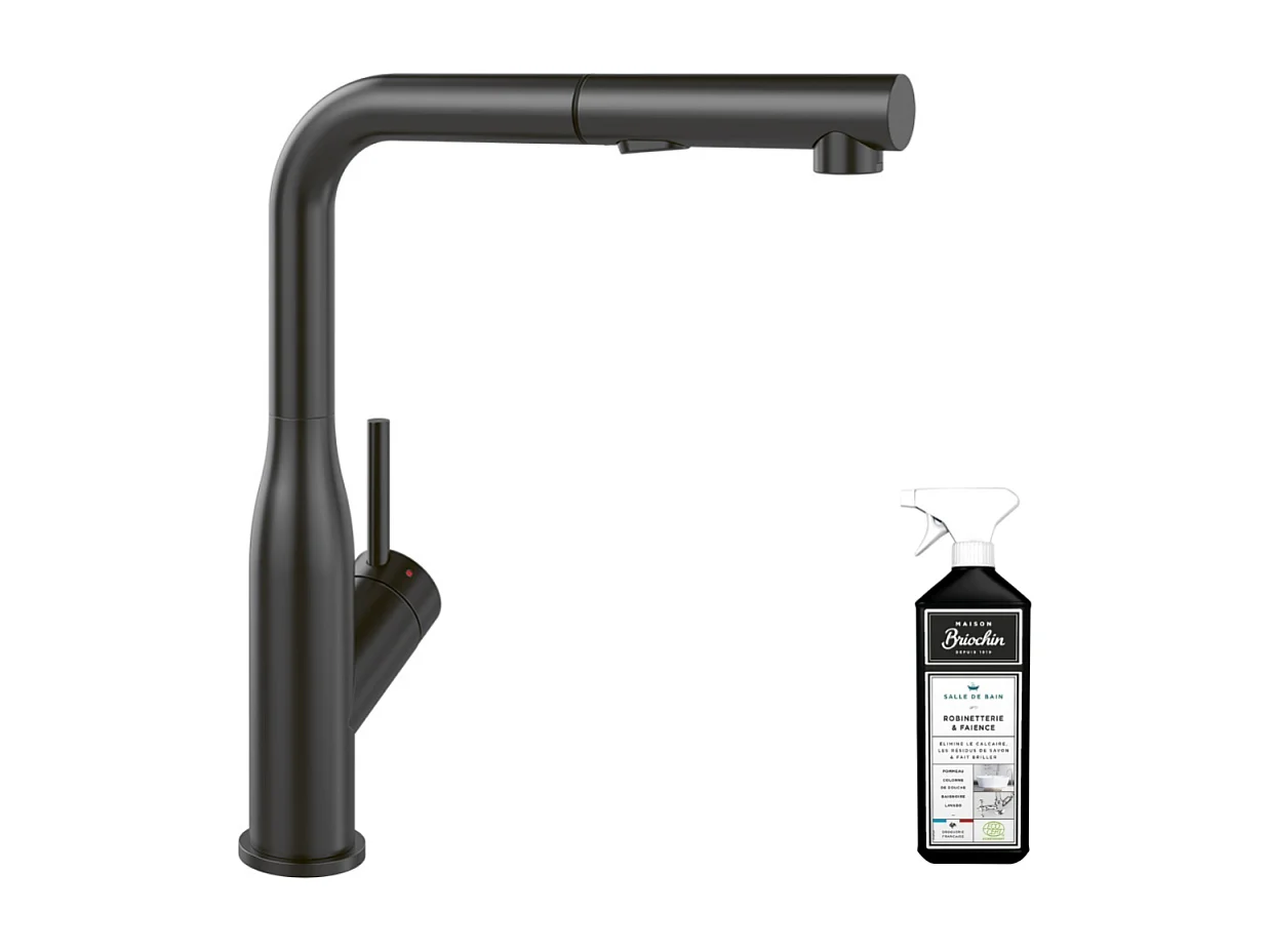 Robinet cuisine VILLEROY ET BOCH Subway Style Shower anthracite + nettoyant