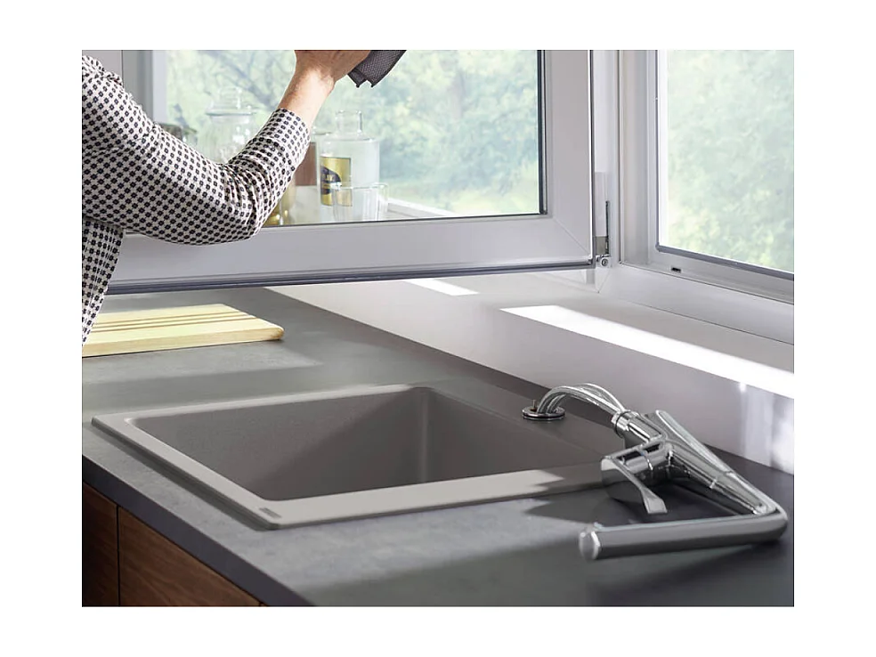 Robinet de cuisine rabattable HANSGROHE Metris M71 320 chromé