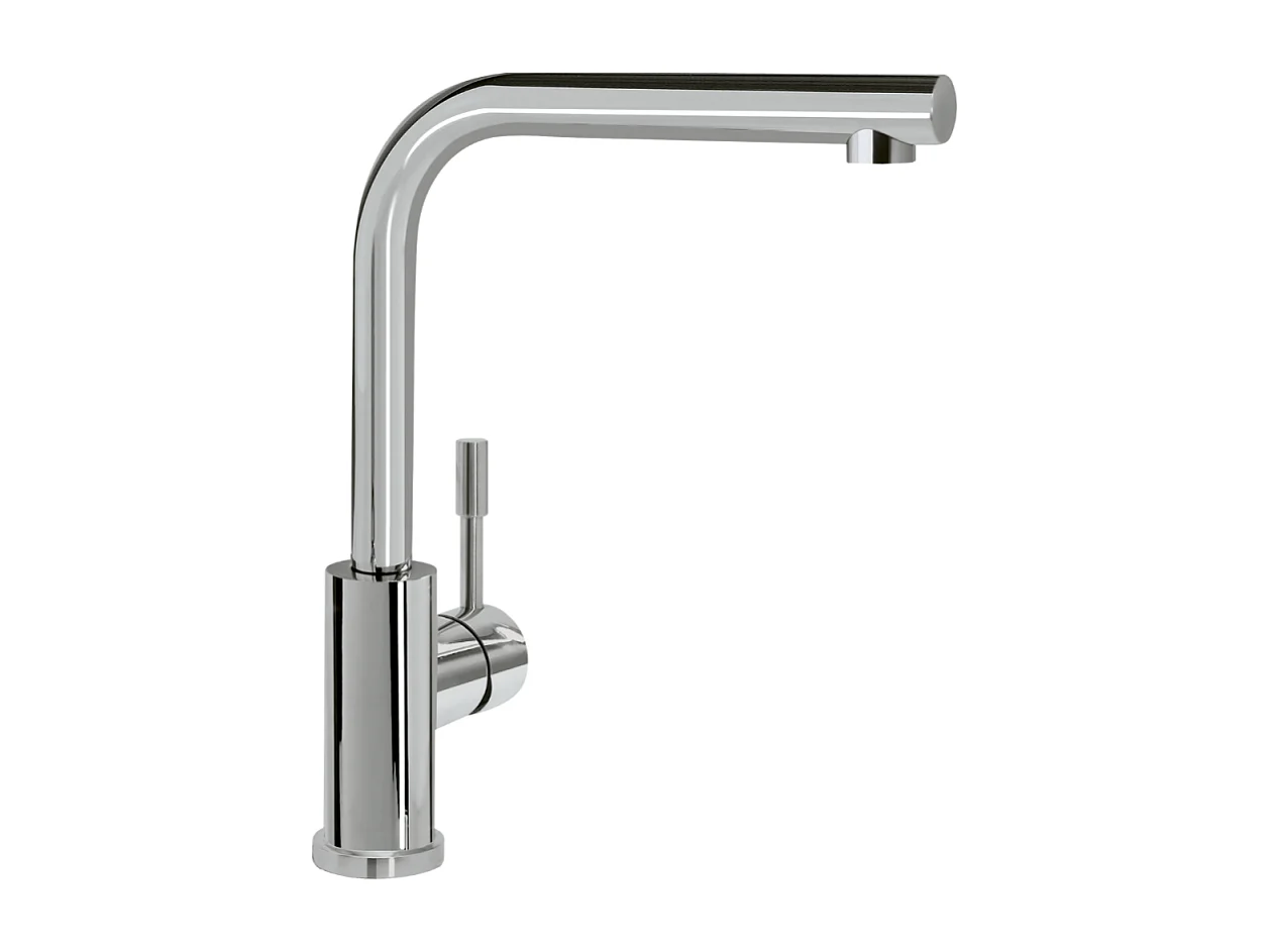 Robinet cuisine VILLEROY ET BOCH Modern Steel acier massif poli