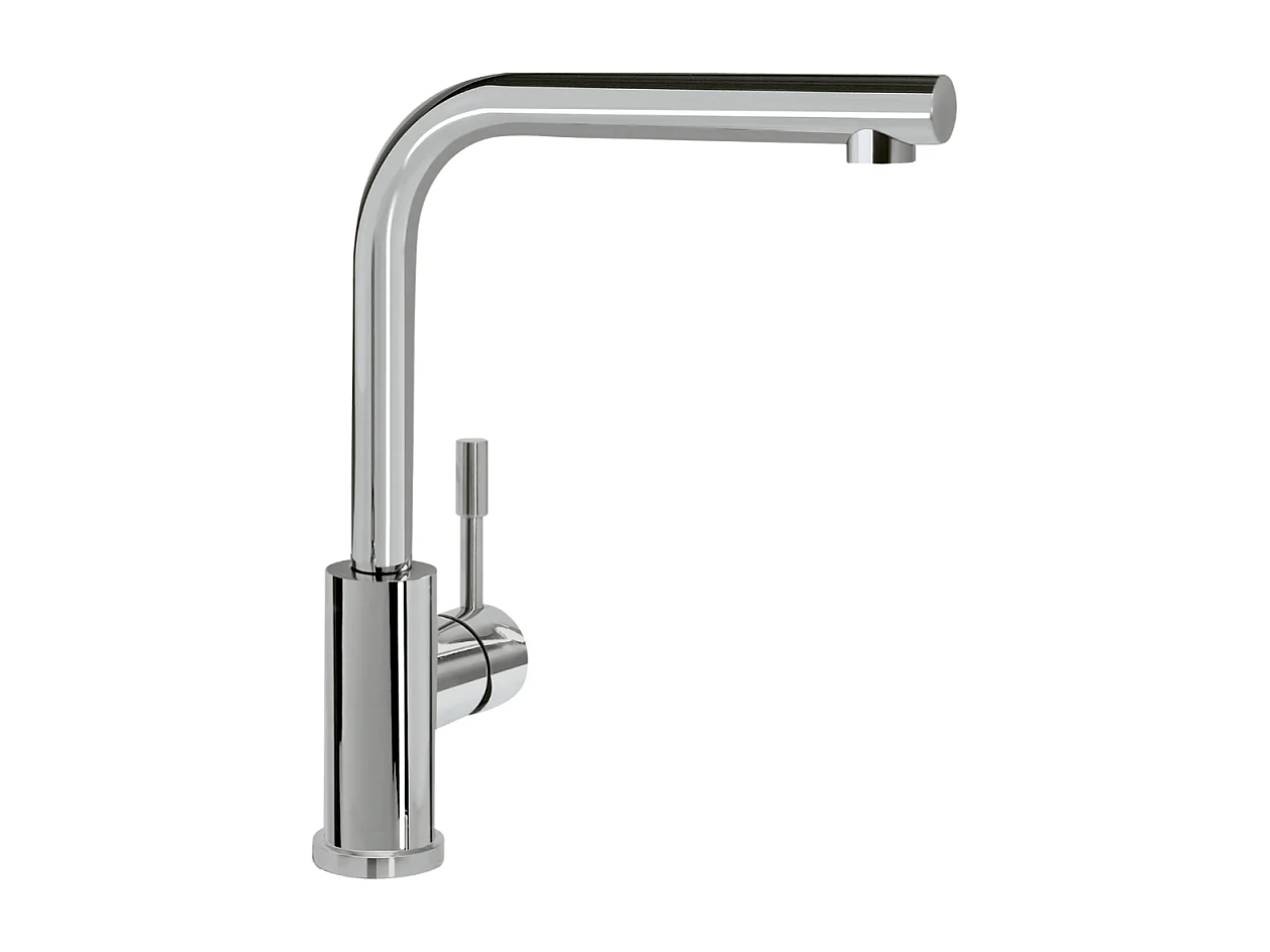 Robinet cuisine VILLEROY ET BOCH Modern Steel acier massif poli