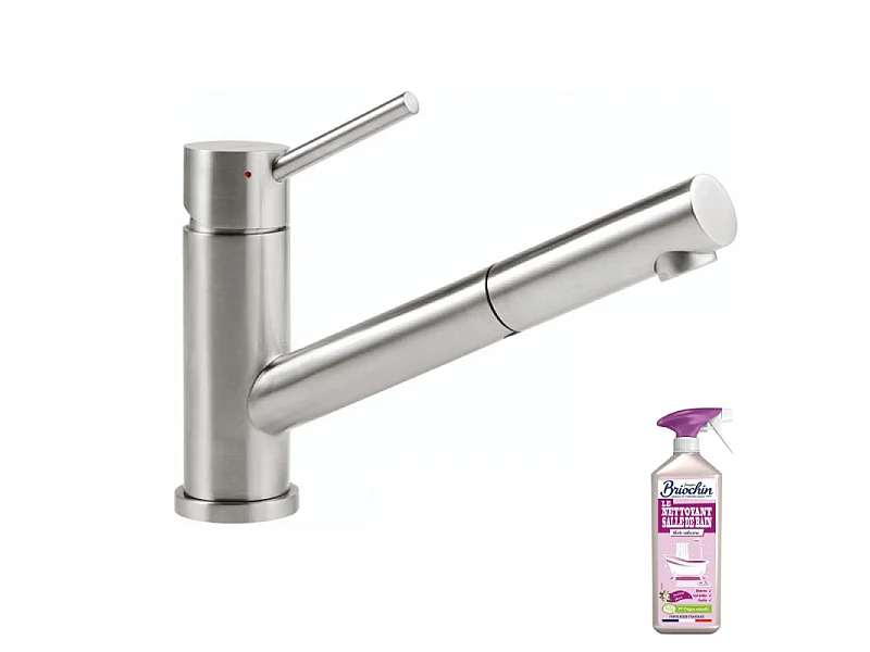 Robinet cuisine rabattable VILLEROY ET BOCH Como Shower window Inox + nettoyant