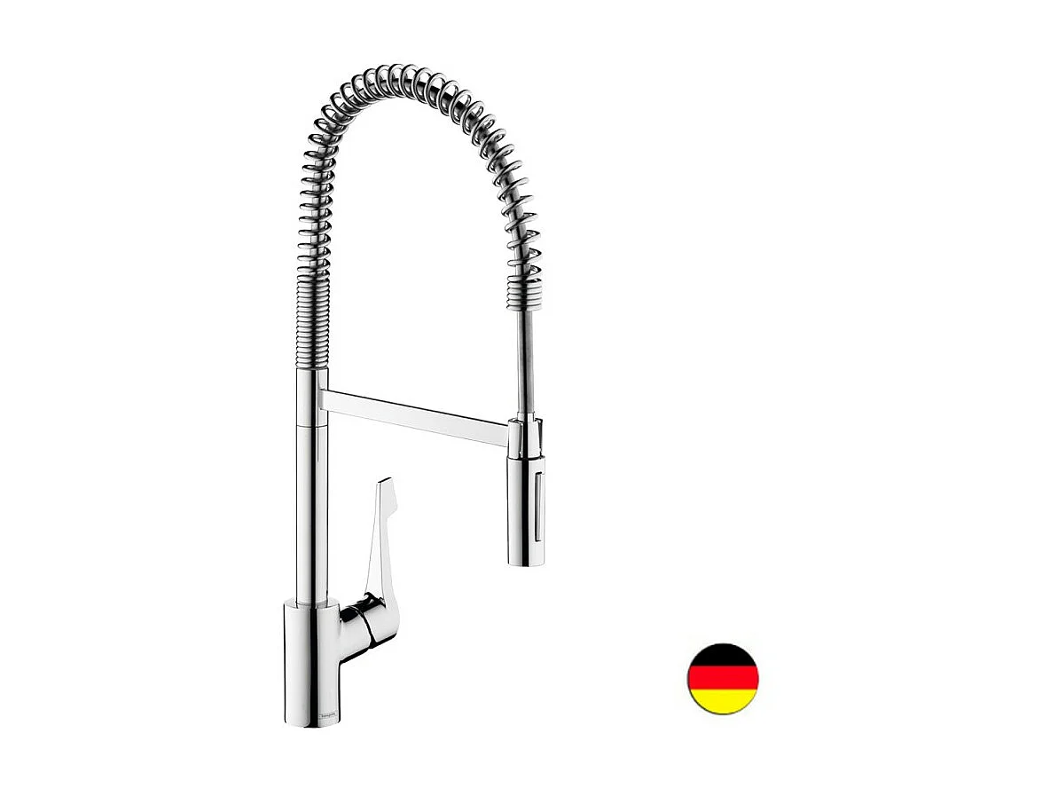 Robinet de cuisine semi-pro XXL HANSGROHE Cento 2 jets chromé