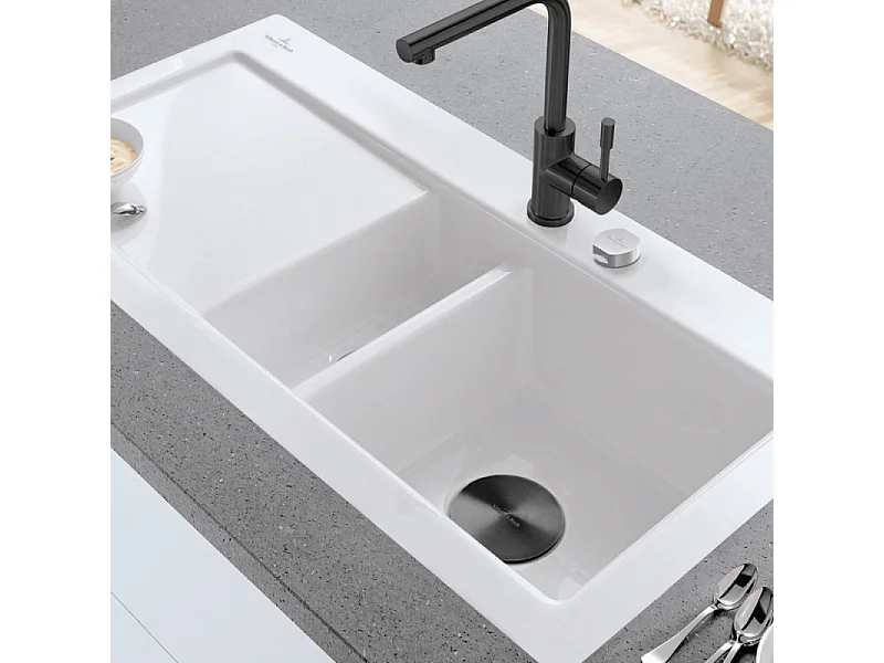 Cache bonde evier VILLEROY ET BOCH Anthracite