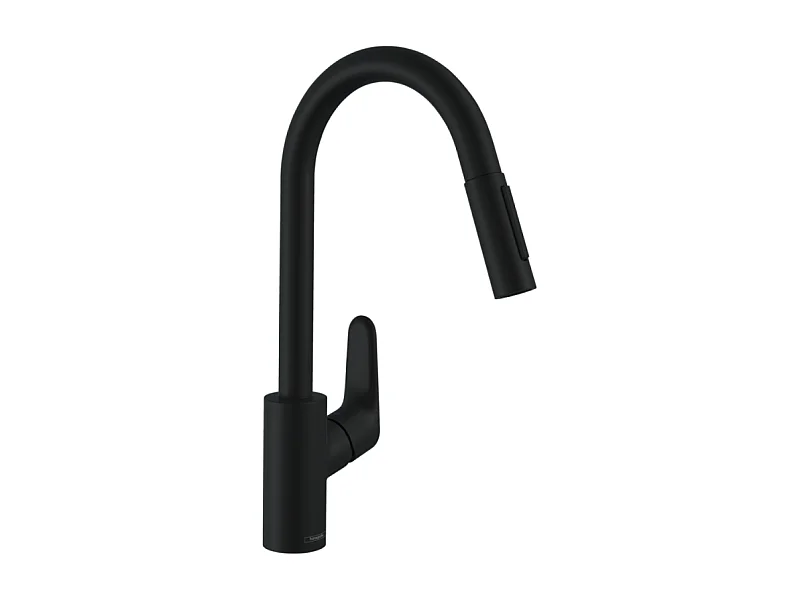 Grifo de cocina con ducha HANSGROHE Focus M41 240 2 chorros negro mate