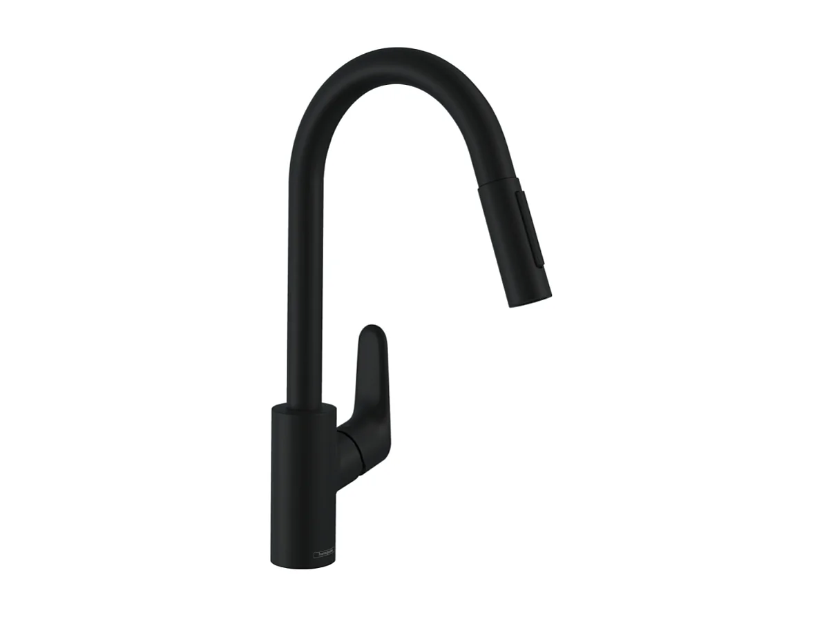 Robinet de cuisine avec douchette HANSGROHE Focus M41 240 2 jets noir mat