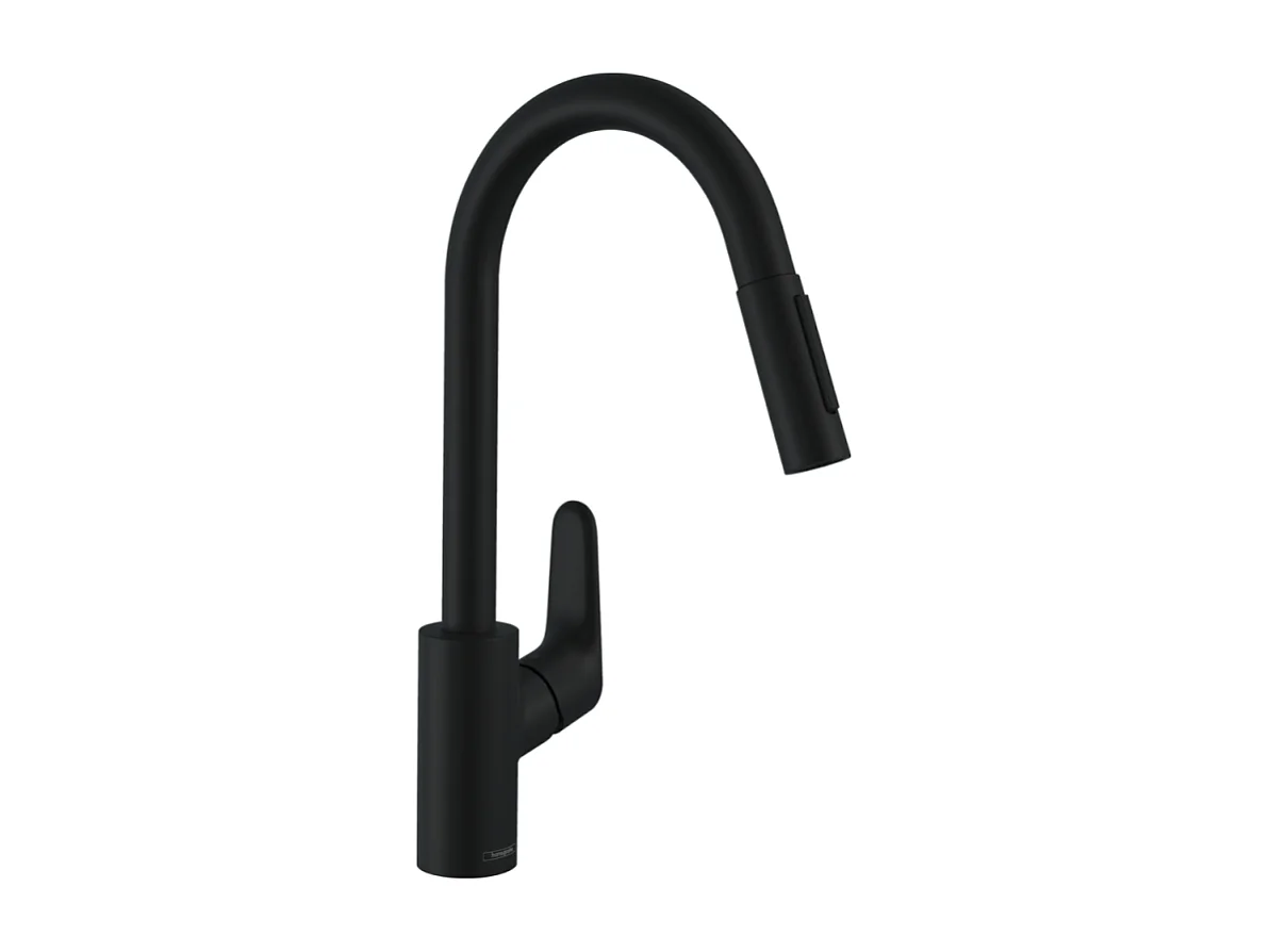 Robinet de cuisine avec douchette HANSGROHE Focus M41 240 2 jets noir mat