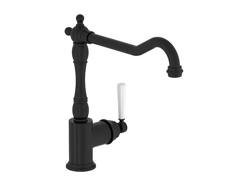 Mitigeur cuisine JACOB DELAFON Cleo, Bec haut, noir mat