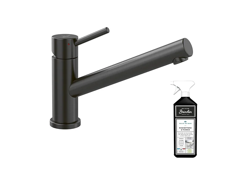 Robinet cuisine VILLEROY ET BOCH Como Anthracite + nettoyant
