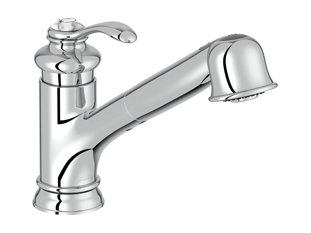 Robinet cuisine bas avec douchette extractible  JACOB DELAFON  Fairfax chrome