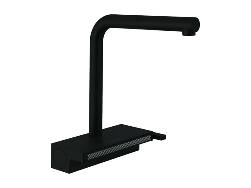 Grifo de cocina con ducha HANSGROHE Aquno Select M81 250 2 chorros negro mate